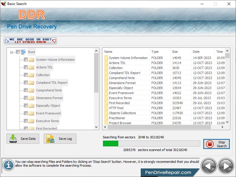 Pen Drive Repair Software screen shot