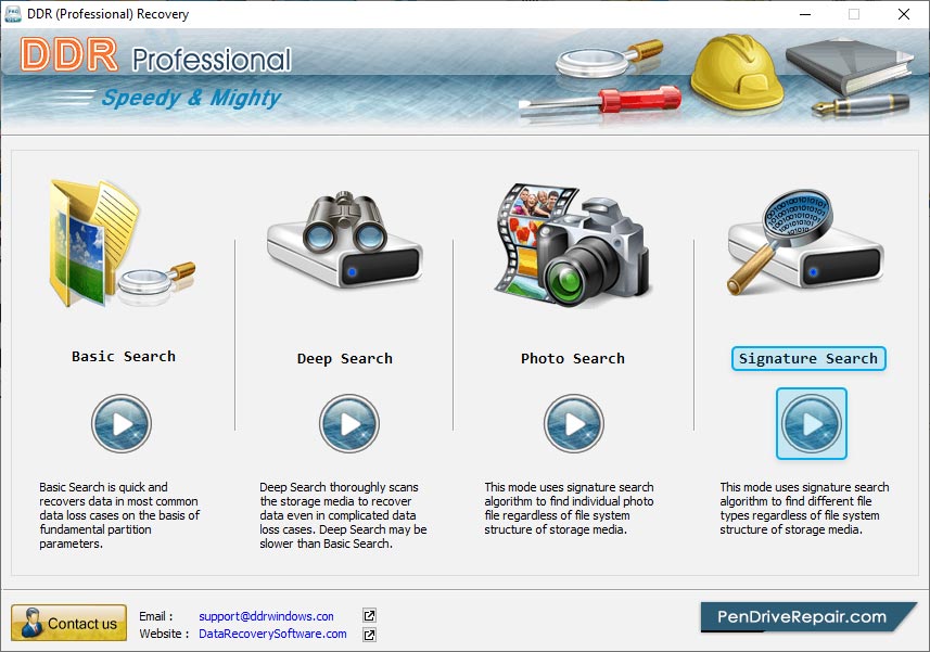 Data recovery software – professional Software Searching Modes