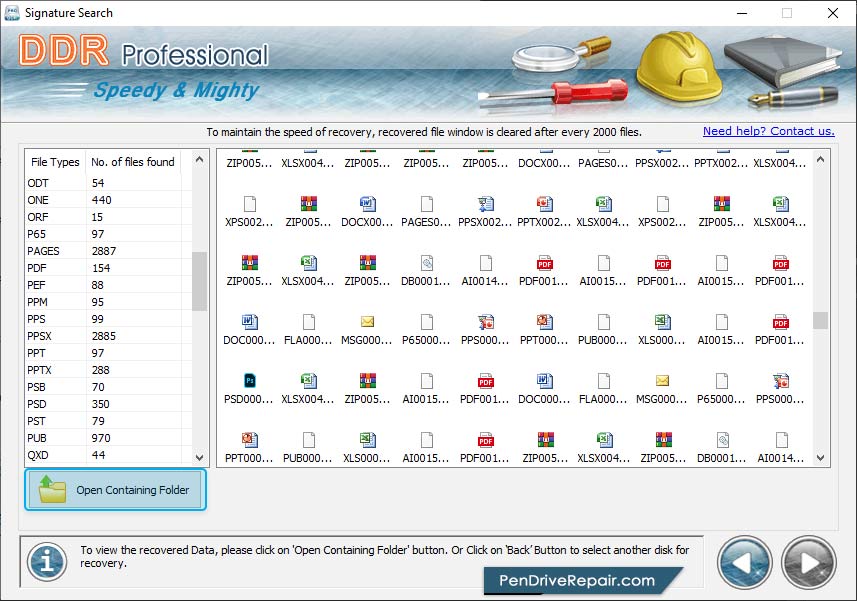 Data recovery software – professiona Recovered Datal
