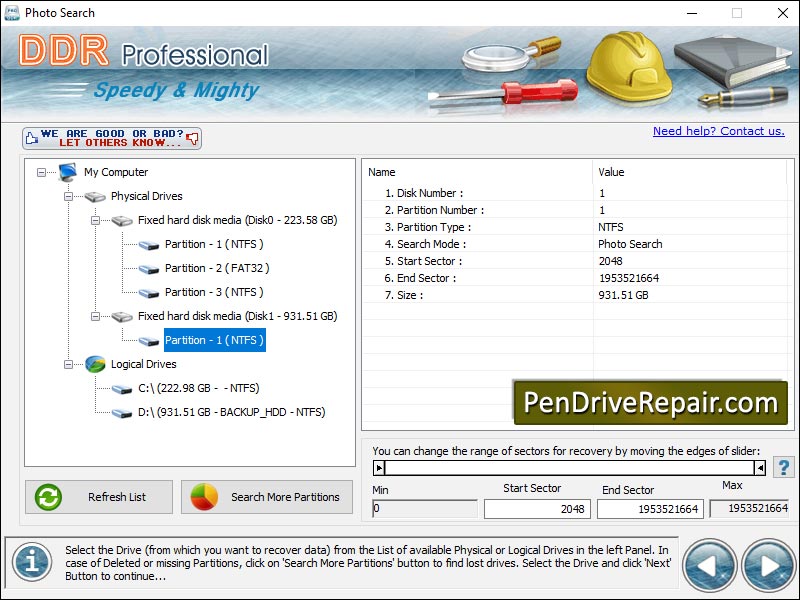 Pen Drive Repair screenshot