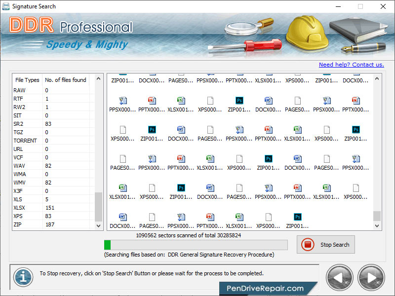 Screenshot of Hard Disk Data Repair