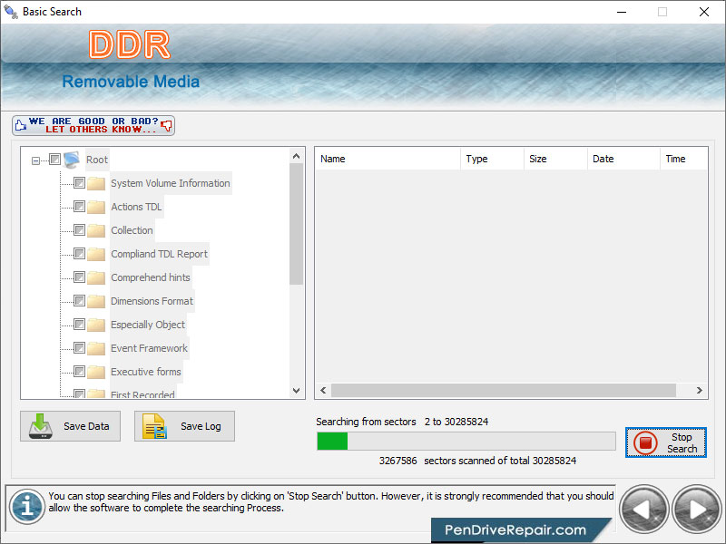 USB Files Recovery Software screenshot