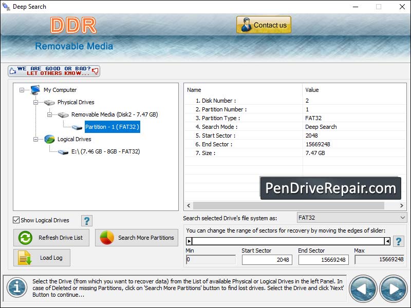 USB Drive Repair Software screenshot